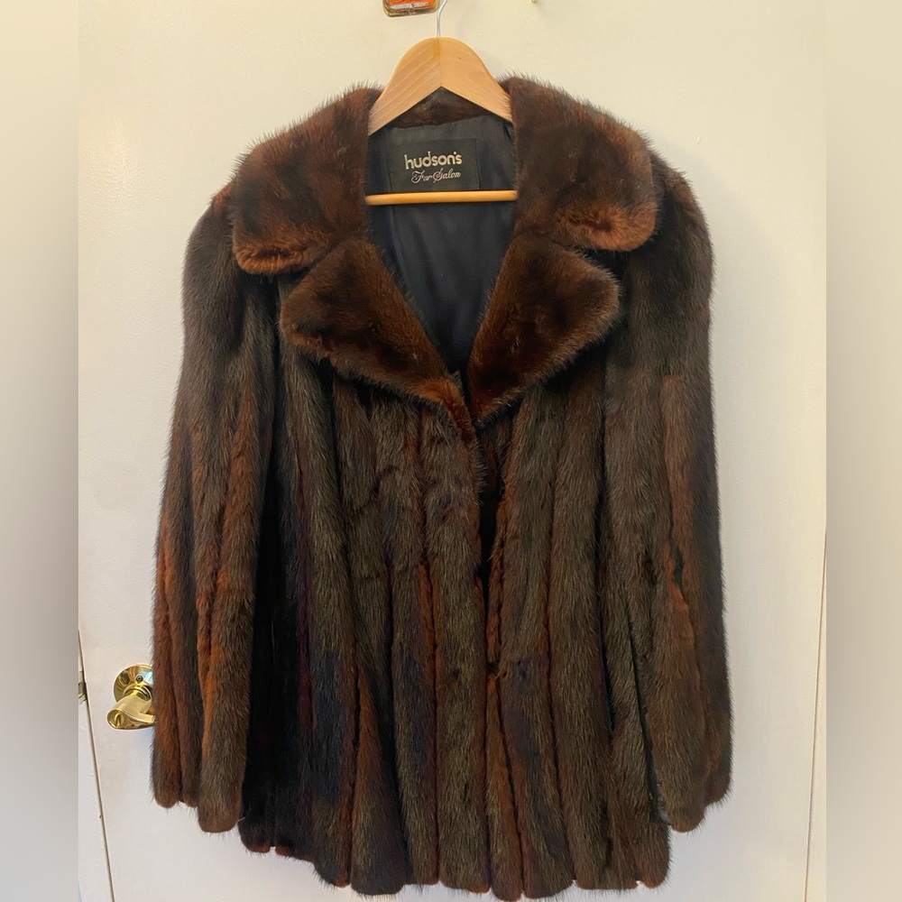 Gorgeous short mink coat.